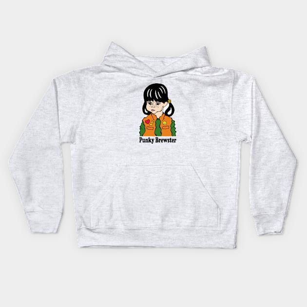 PUNKY BREWSTER FAN ART!! Kids Hoodie by cartoonistguy